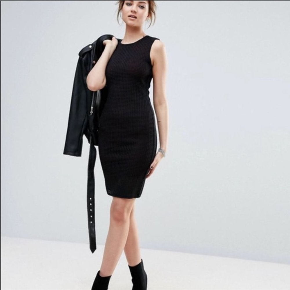 John + Jenn Knit Bodycon Black Tank Dress